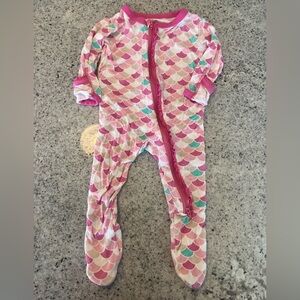 Kickee Pants bamboo zip footie pajama baby girl 3-6 months